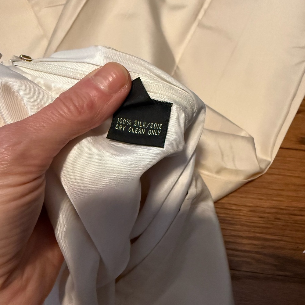 Ralph Lauren Silk Ivory Skirt - Picture 5 of 9